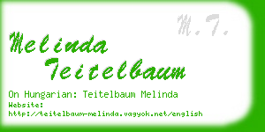 melinda teitelbaum business card